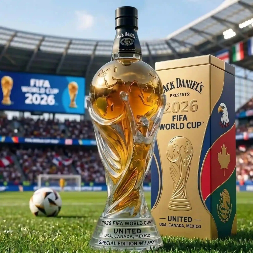 Limited Edition Championship Whisky Bottle – Collectible Soccer-Themed Decanter